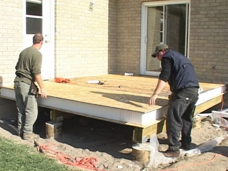 Floor panels as part of an addition